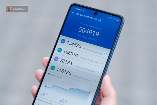Trên tay Galaxy M52 5G: Anh em với Galaxy A52s nhưng có thiết kế mỏng nhẹ hơn, cấu hình gần như mạnh nhất phân khúc, giá chỉ hơn 9 triệu đồng - Ảnh 9.