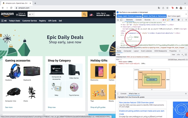 Netizen phát hiện ra một chú vịt kêu meow siêu đáng yêu trong chuỗi code của trang web Amazon - Ảnh 2.