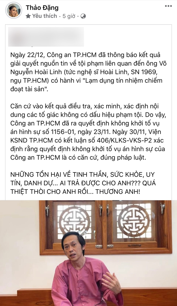 Dàn sao Việt đồng loạt lên tiếng khi NS Hoài Linh được minh oan, gay gắt nhất là ca sĩ Minh Quân! - Ảnh 4.