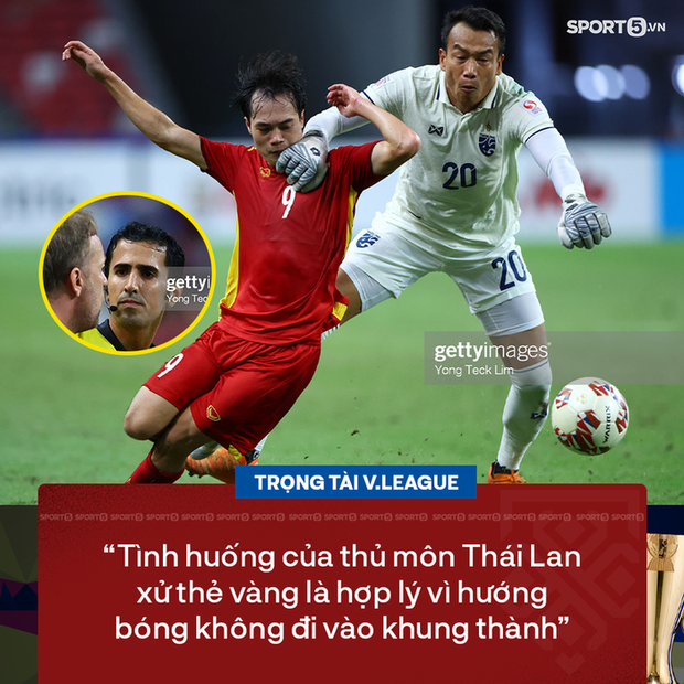 Trọng tài V.League lý giải việc thủ môn Thái Lan chỉ nhận thẻ vàng dù lao ra khỏi vòng cấm để phạm lỗi với Văn Toàn - Ảnh 1.