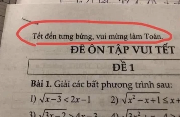 Thêm 1 câu cực chất vào đề ôn tập Tết, thầy giáo khiến tụi học trò thi nhau khóc ngất: Thầy muốn tụi em sống sao? - Ảnh 1. Thêm 1 câu cực chất vào đề ôn tập Tết, thầy giáo khiến tụi học trò thi nhau khóc ngất: Thầy muốn tụi em sống sao? - Ảnh 1.