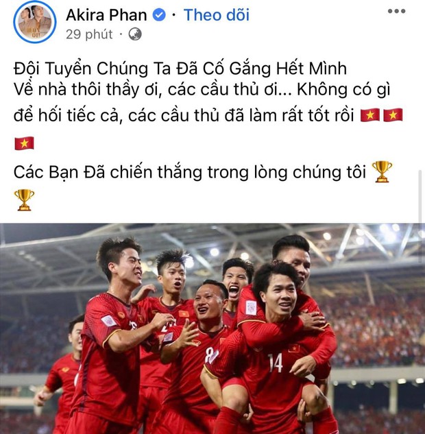 Sao Vbiz đồng loạt lên tiếng về tuyển Việt Nam sau trận thua trước Thái Lan: Chi Dân - Khắc Việt chung 1 quan điểm! - Ảnh 6.