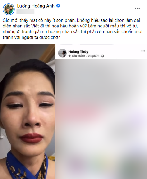 Vợ cũ Huy Khánh chê thẳng mặt nhan sắc khi thấy Hoàng Thùy khóc trên livestream - Ảnh 1. Vợ cũ Huy Khánh chê thẳng mặt nhan sắc khi thấy Hoàng Thùy khóc trên livestream - Ảnh 1.
