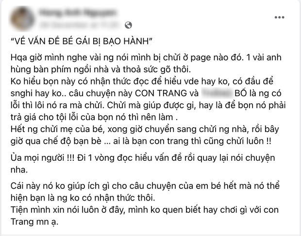 Bị dân mạng vào Facebook chửi rủa là cùng 1 giuộc tiểu tam, cô gái bức xúc đăng đàn đính chính không họ hàng với dì ghẻ bạo hành bé 8 tuổi - Ảnh 3.