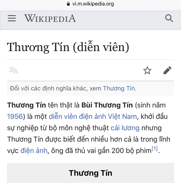 Quay xe với những người giúp đỡ mình, Thương Tín bị sửa thông tin trên Wikipedia bằng lời lẽ thô tục  - Ảnh 3.