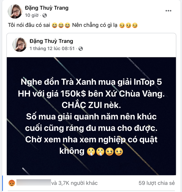 Tố Thuỳ Tiên mua giải Miss Grand với giá 3,5 tỷ, chị gái Đặng Thu Thảo bị phản đòn nhận cái kết đắng - Ảnh 3.