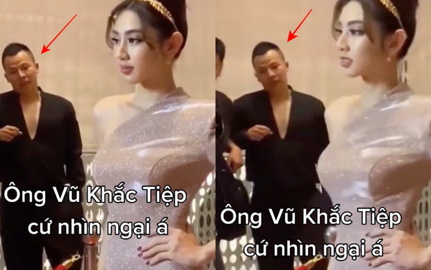 Team qua đường bắt khoảnh khắc Thuỳ Tiên xinh đẹp tại sự kiện nhưng ánh mắt của “ông bầu” Vũ Khắc Tiệp nhìn đi đâu đấy? - Ảnh 3. Team qua đường bắt khoảnh khắc Thuỳ Tiên xinh đẹp tại sự kiện nhưng ánh mắt của “ông bầu” Vũ Khắc Tiệp nhìn đi đâu đấy? - Ảnh 3.