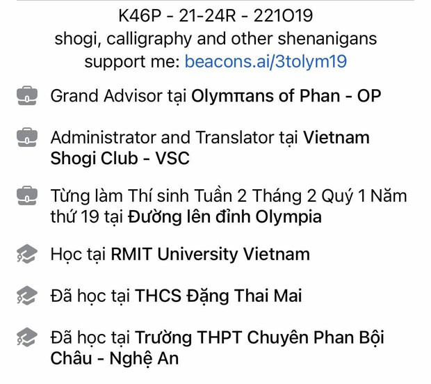 NÓNG: Quán quân Olympia duy nhất bỏ du học Úc, đang học trường cực hot ở Việt Nam, biết được lý do ai cũng đồng cảm! - Ảnh 2. NÓNG: Quán quân Olympia duy nhất bỏ du học Úc, đang học trường cực hot ở Việt Nam, biết được lý do ai cũng đồng cảm! - Ảnh 2.