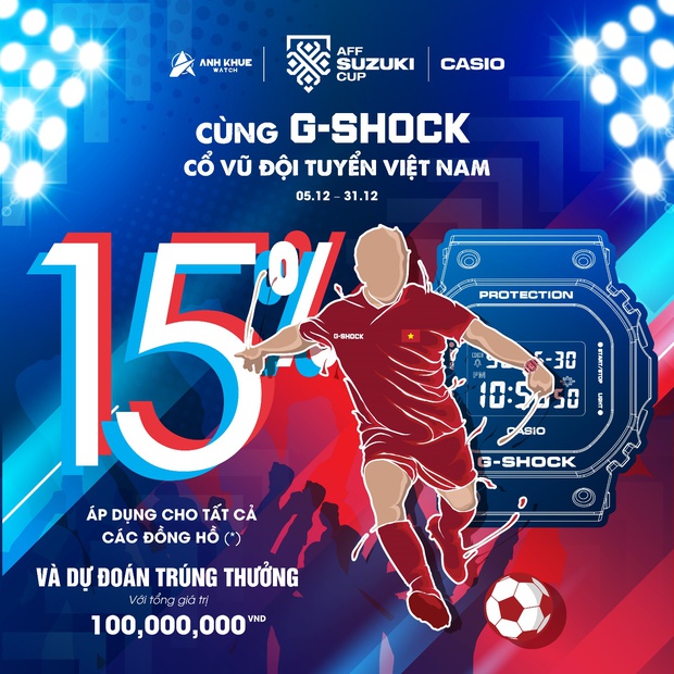 Cùng G-Shock cổ vũ đội tuyển Việt Nam tại Casio Anh Khuê - Ảnh 2.