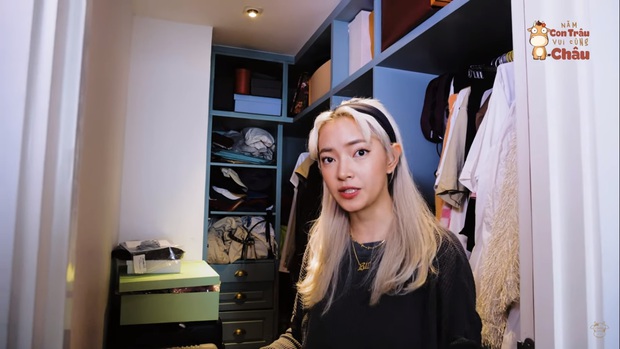 Châu Bùi up clip dọn nhà, bày fan cách xếp đồ cho gọn tiện khoe luôn cả thứ đắt nhất trong tủ đồ - Ảnh 1.