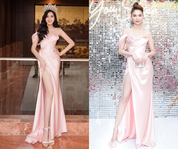 Chẳng cần vương miện tỷ đồng, Ngọc Trinh vẫn lấn át HH Đỗ Thị Hà khi đụng váy nhờ kiểu tóc hay ho - Ảnh 7.