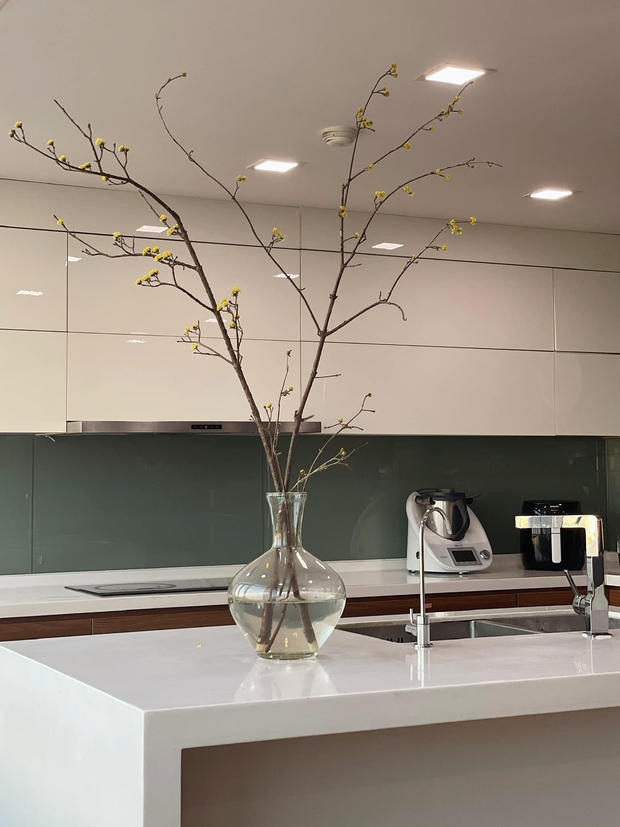 Những cao thủ chơi hoa Tết: Kết hợp mai, đào cực tài tình với tranh khiến căn nhà như sang thêm 10 phần - Ảnh 5.