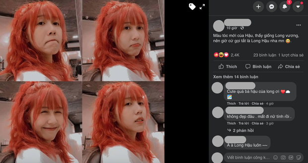 Hậu Hoàng chơi hệ đổi màu tóc đón Tết, fan couple Long - Hậu kiếm cớ đẩy thuyền ngay và luôn - Ảnh 3.