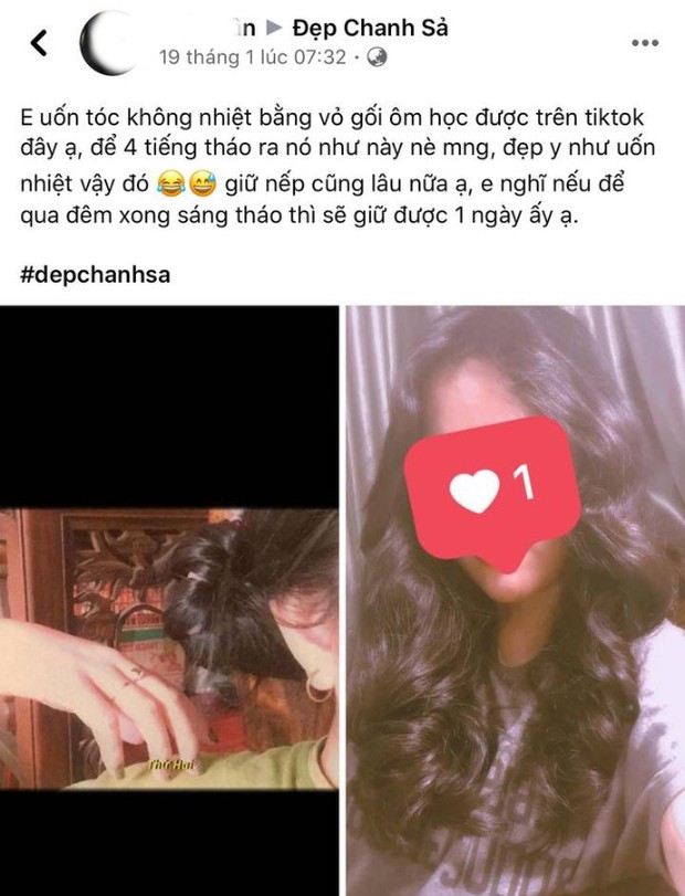 Dân mê làm đẹp phát sốt trước mẹo tự uốn xoăn tóc bằng… vỏ gối, tưởng làm cho vui mà hiệu quả cũng rất “ra gì” - Ảnh 1.