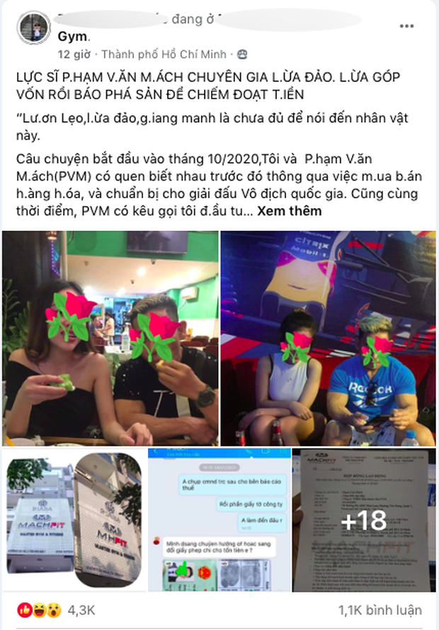 Biến căng: Ngày mùng một Tết, lực sĩ Phạm Văn Mách bị tố ngoại tình và lừa đảo chiếm đoạt tài sản - Ảnh 1.