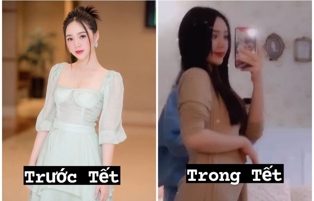 Quỳnh Kool lộ body tăng cân thấy rõ với vòng 2 ngấn mỡ: Chắc là ăn Tết hơi kỹ, nhịn thì đẹp nhưng ăn thì ngon đây mà!  - Ảnh 1.