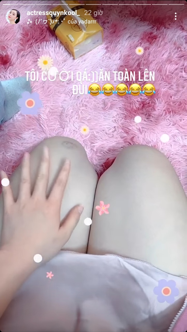 Quỳnh Kool lộ body tăng cân thấy rõ với vòng 2 ngấn mỡ: Chắc là ăn Tết hơi kỹ, nhịn thì đẹp nhưng ăn thì ngon đây mà!  - Ảnh 3.