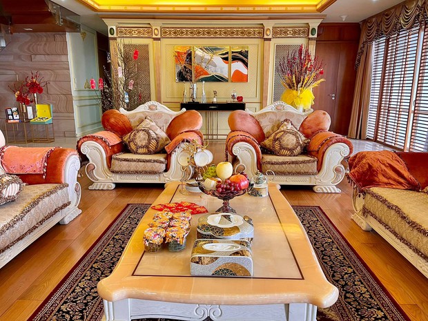 Lê Âu Ngân Anh khoe nhà sang, giàu có như biệt thự dịp năm mới - Ảnh 2.