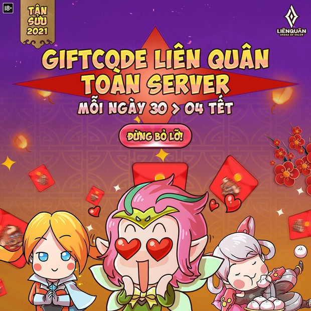 Tổng hợp 5 giftcode Tết Tân Sửu không giới hạn cho game thủ Liên Quân Mobile, nhanh tay nhập ngay! - Ảnh 1.