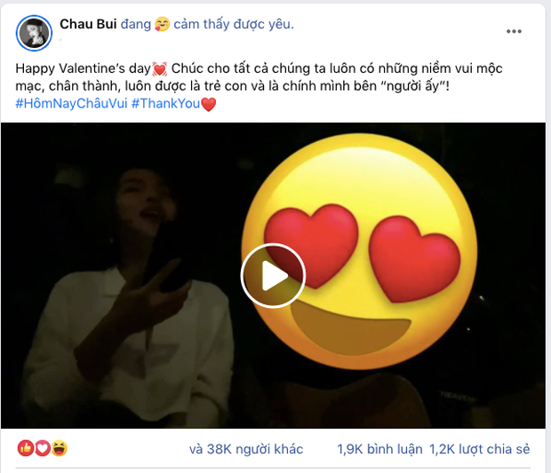Châu Bùi công khai clip anh đàn em hát với Binz, lại còn cho dân tình ăn cẩu lương ngợp trời đúng Valentine? - Ảnh 2. Châu Bùi công khai clip anh đàn em hát với Binz, lại còn cho dân tình ăn cẩu lương ngợp trời đúng Valentine? - Ảnh 2.
