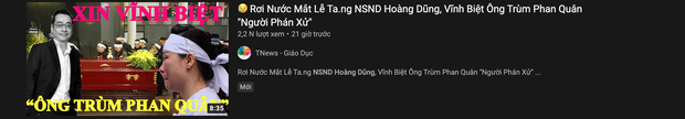 YouTube tràn ngập những video câu view phản cảm với tựa đề gây sốc về sự ra đi của NSND Hoàng Dũng - Ảnh 6.