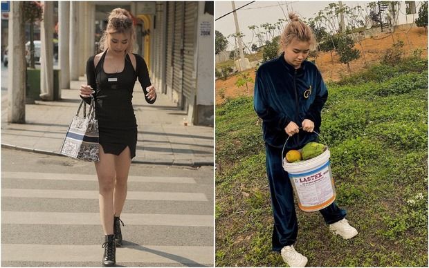 Loạt gái xinh đình đám lúc lên đồ đi chơi và khi về quê ăn Tết với phụ huynh: Thoát vai triệt để quá! - Ảnh 9.