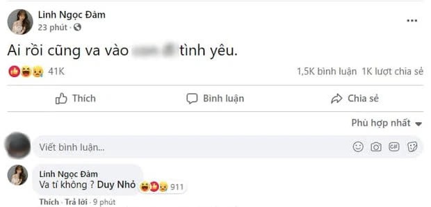 Linh Ngọc Đàm úp mở về chuyện yêu đương trên Facebook cá nhân, tag luôn cả người yêu cũ, liệu gương vỡ có lành? - Ảnh 1.