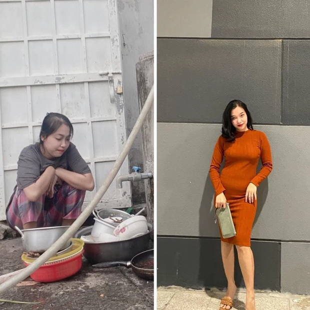 Hội chị em mở hội so ảnh lúc ở nhà và khi ra đường, ca này mới là lật hơn bánh tráng đây - Ảnh 15. Hội chị em mở hội so ảnh lúc ở nhà và khi ra đường, ca này mới là lật hơn bánh tráng đây - Ảnh 15.