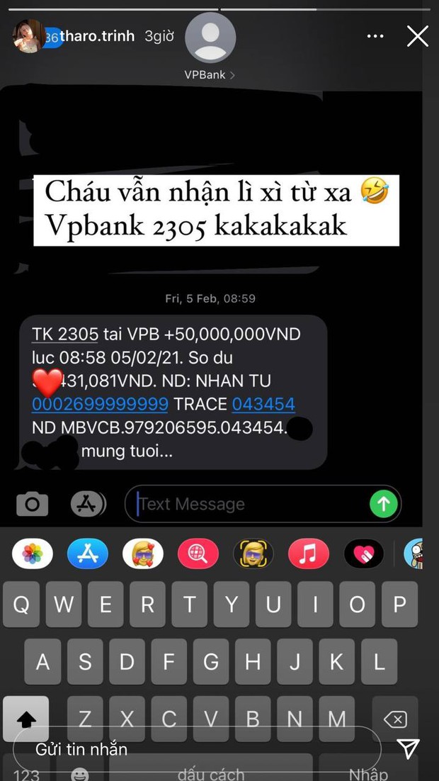 Kiểm kê lì xì sau Tết: Ái nữ Bắc Ninh khoe chồng cho 222.222.222 đồng, rich kid RMIT sương sương có nửa trăm triệu chứ nhiêu! - Ảnh 11. Kiểm kê lì xì sau Tết: Ái nữ Bắc Ninh khoe chồng cho 222.222.222 đồng, rich kid RMIT sương sương có nửa trăm triệu chứ nhiêu! - Ảnh 11.