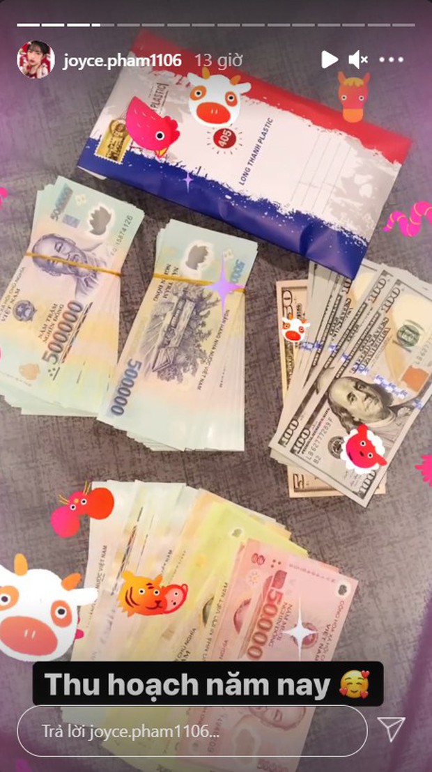 Kiểm kê lì xì sau Tết: Ái nữ Bắc Ninh khoe chồng cho 222.222.222 đồng, rich kid RMIT sương sương có nửa trăm triệu chứ nhiêu! - Ảnh 13. Kiểm kê lì xì sau Tết: Ái nữ Bắc Ninh khoe chồng cho 222.222.222 đồng, rich kid RMIT sương sương có nửa trăm triệu chứ nhiêu! - Ảnh 13.