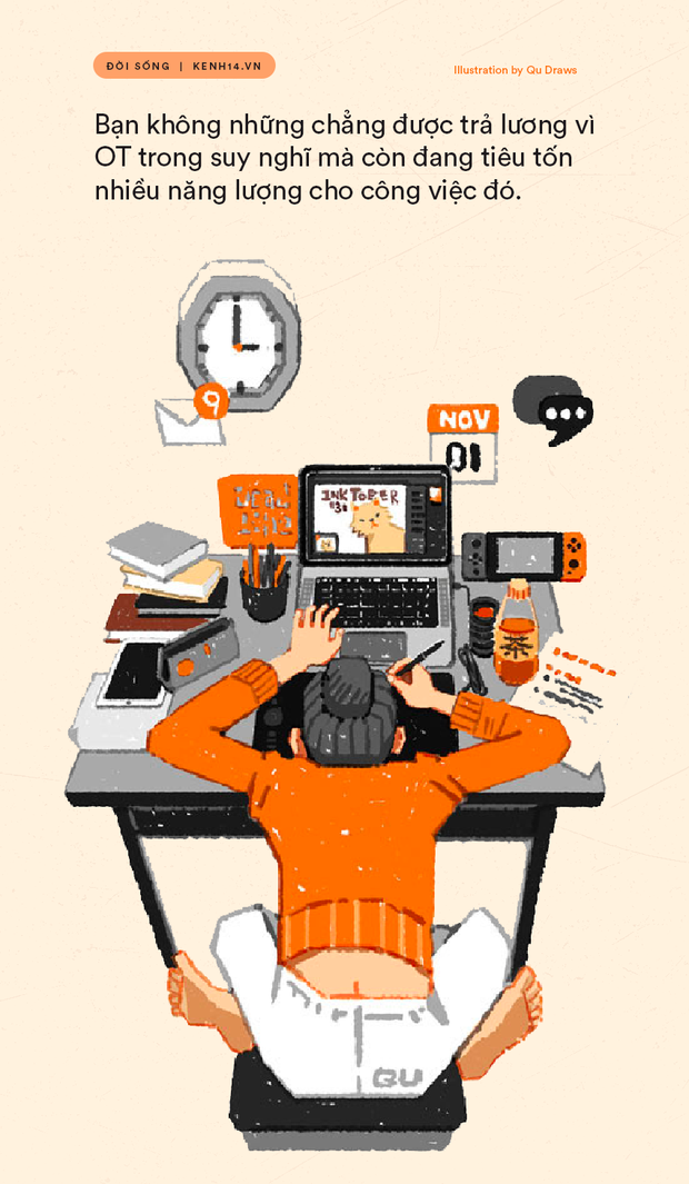 Những người trẻ làm ngoài giờ trong suy nghĩ: Đừng nghĩ chỉ ở công ty trễ hay mang việc về nhà mới là OT - Ảnh 3.