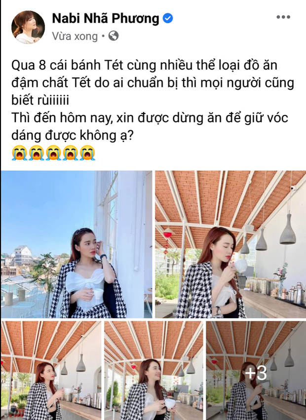 Nhã Phương than phải để ép cân vì được ông xã tẩm bổ quá nhiều mùa Tết, netizen nói gì mà cô phải đổi status ngay? - Ảnh 2. Nhã Phương than phải để ép cân vì được ông xã tẩm bổ quá nhiều mùa Tết, netizen nói gì mà cô phải đổi status ngay? - Ảnh 2.