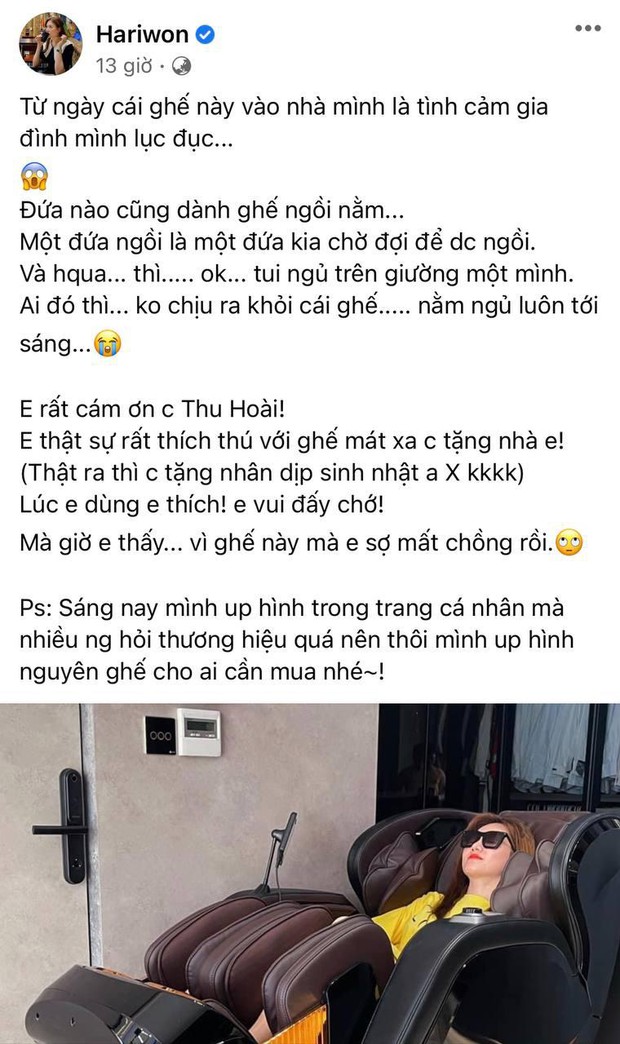 Hari Won tiết lộ sự xuất hiện của đồ vật khiến gia đình lục đục, Trấn Thành mê đến nỗi không ngủ cùng vợ - Ảnh 2. Hari Won tiết lộ sự xuất hiện của đồ vật khiến gia đình lục đục, Trấn Thành mê đến nỗi không ngủ cùng vợ - Ảnh 2.