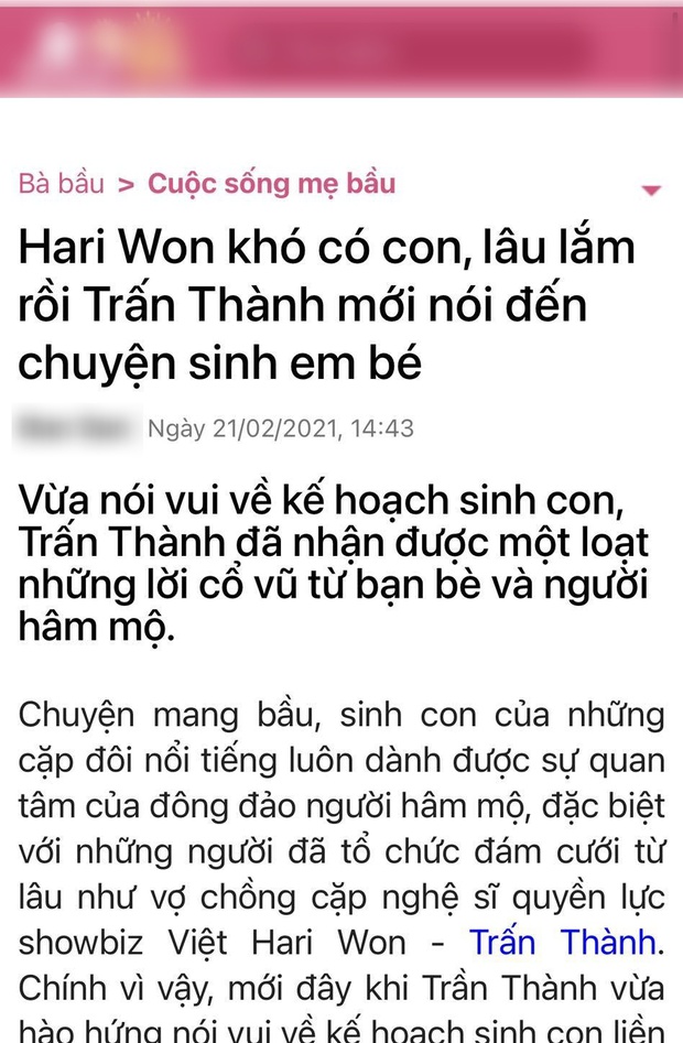 Trấn Thành lên tiếng bảo vệ khi Hari Won khi bị “bóp méo” chuyện con cái: “Tổn thương tinh thần vợ tôi, chưa có bác sĩ nào nói vợ tôi khó có con cả” - Ảnh 4.
