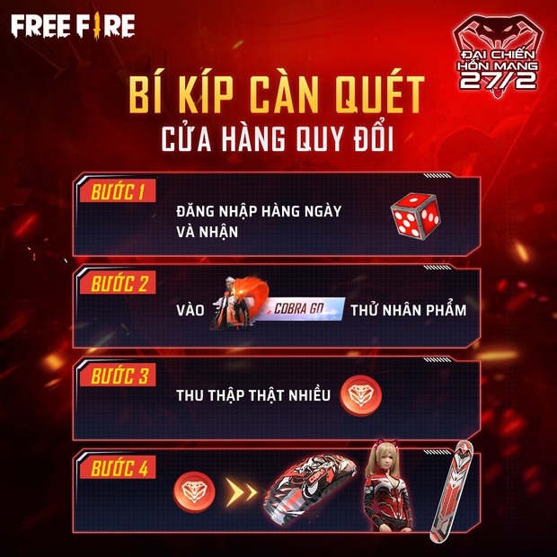 Free Fire: Game thủ nhận miễn phí skin nhân vật Mãng Xà Thần trong sự kiện mới nhất - Ảnh 4.