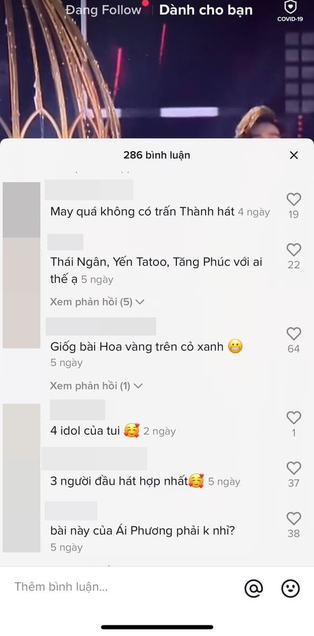 Đang xem Phạm Đình Thái Ngân, Tăng Phúc,... cover hit Ái Phương mà khán giả chỉ nơm nớp sợ Trấn Thành sẽ xuất hiện hát cùng? - Ảnh 5. Đang xem Phạm Đình Thái Ngân, Tăng Phúc,... cover hit Ái Phương mà khán giả chỉ nơm nớp sợ Trấn Thành sẽ xuất hiện hát cùng? - Ảnh 5.