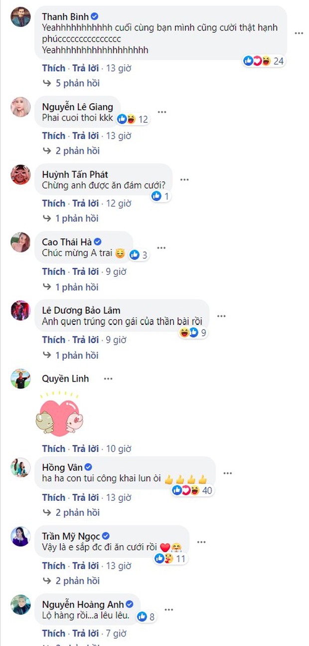 Minh Luân bất ngờ công khai bạn gái, Quyền Linh - Hồng Vân và cả dàn sao Vbiz đều ồ ạt chúc mừng - Ảnh 5. Minh Luân bất ngờ công khai bạn gái, Quyền Linh - Hồng Vân và cả dàn sao Vbiz đều ồ ạt chúc mừng - Ảnh 5.
