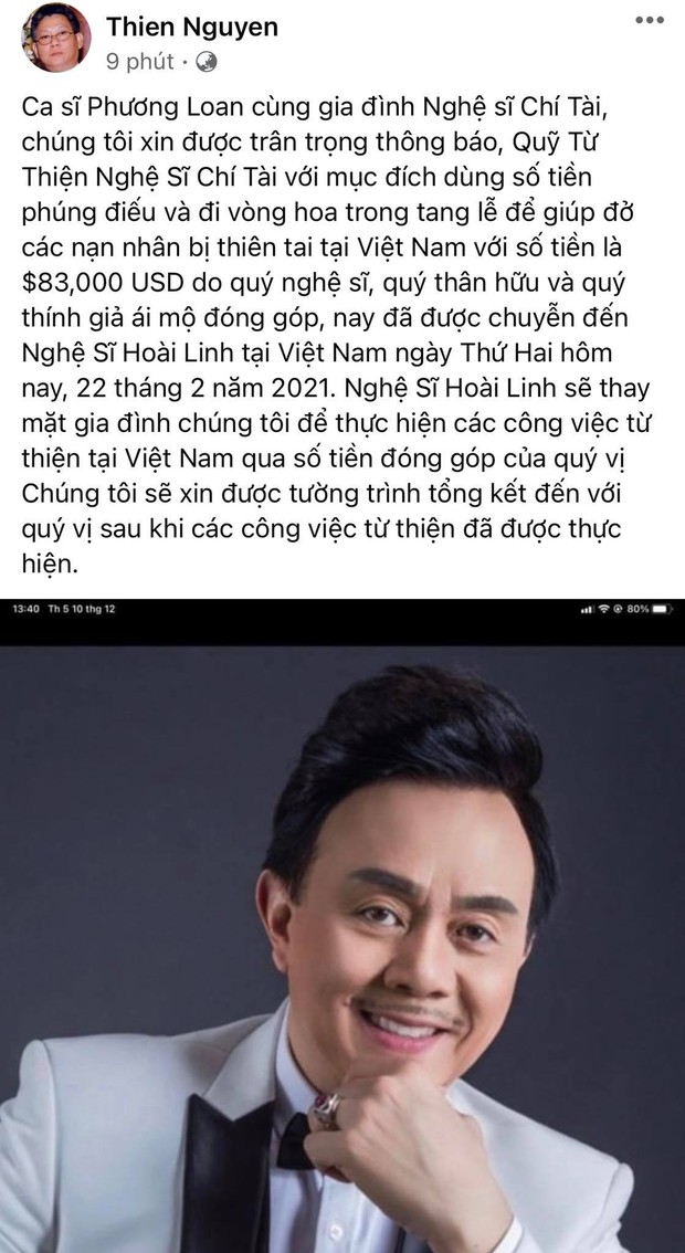 Tiền phúng viếng cố NS Chí Tài lên đến gần 2 tỷ đồng, gia đình đã bàn giao cho NS Hoài Linh để lập quỹ từ thiện tại Việt Nam - Ảnh 2. Tiền phúng viếng cố NS Chí Tài lên đến gần 2 tỷ đồng, gia đình đã bàn giao cho NS Hoài Linh để lập quỹ từ thiện tại Việt Nam - Ảnh 2.