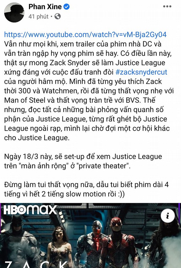 Đạo diễn Trạng Tí lại vạ miệng khiến netizen Việt đòi tẩy chay phim khi cà khịa bom tấn Justice League sắp chiếu - Ảnh 1.