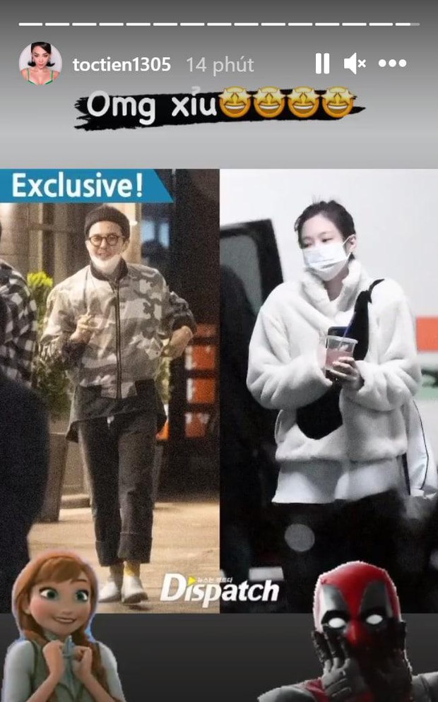 Sao Vbiz rần rần vì tin G-Dragon và Jennie hẹn hò: Huyền My - Tóc Tiên “xỉu ngang xỉu dọc”, Diệu Nhi được gọi tên vì lý do này? - Ảnh 3. Sao Vbiz rần rần vì tin G-Dragon và Jennie hẹn hò: Huyền My - Tóc Tiên “xỉu ngang xỉu dọc”, Diệu Nhi được gọi tên vì lý do này? - Ảnh 3.