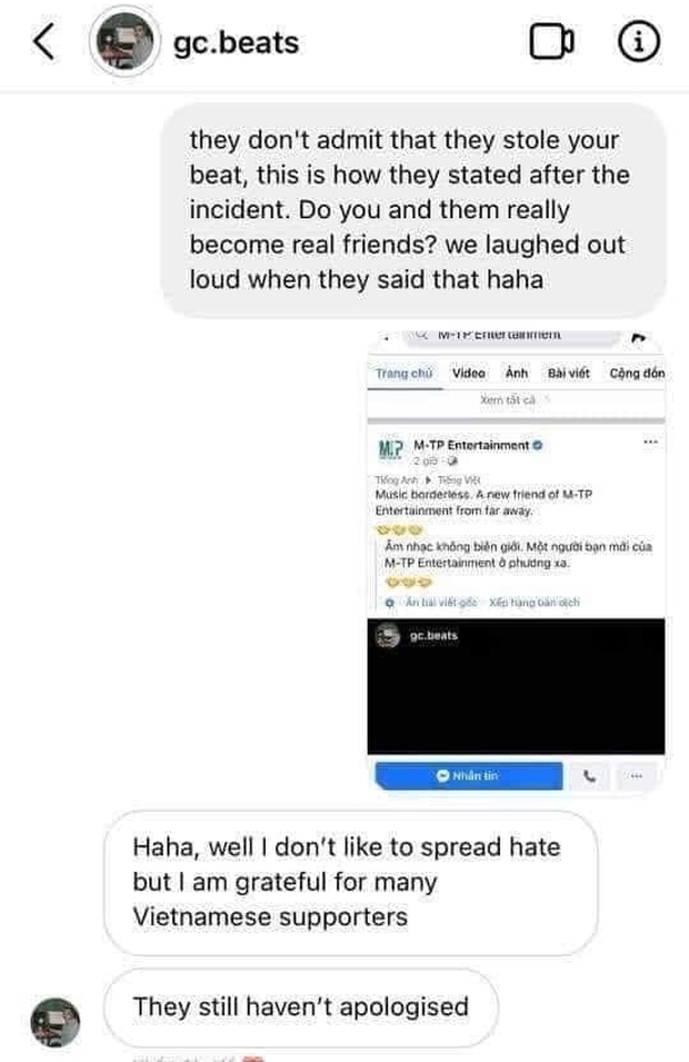 Biến mới: Netizen lan truyền tin nhắn từ producer GC, làm hoà rồi nhưng công ty Sơn Tùng không hề xin lỗi? - Ảnh 4.