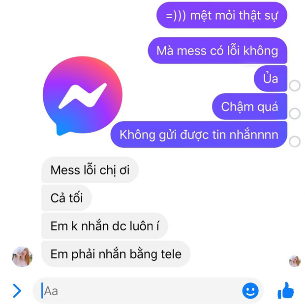 Messenger lại gặp lỗi, cộng đồng mạng kêu trời, than đất vì không gửi được tin nhắn - Ảnh 1.