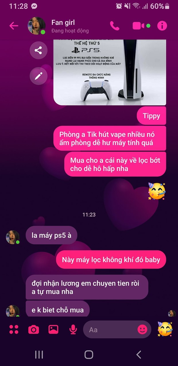 Chiều người yêu như Tippy, Tik Tik vừa gạ mua máy lọc không khí PS5 liền đồng ý trong một nốt nhạc - Ảnh 1.