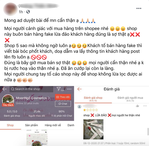 Kỳ công bóc phốt shop mỹ phẩm uy tín bán hàng fake, chủ thớt lại bị netizen ném đá ngược đau điếng - Ảnh 1.