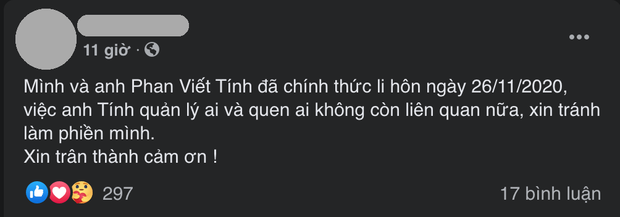 Vợ cũ của quản lý ca sĩ Hoài Lâm thông báo đã ly hôn, sau 3 tháng drama đánh ghen ồn ào diễn ra - Ảnh 2. Vợ cũ của quản lý ca sĩ Hoài Lâm thông báo đã ly hôn, sau 3 tháng drama đánh ghen ồn ào diễn ra - Ảnh 2.
