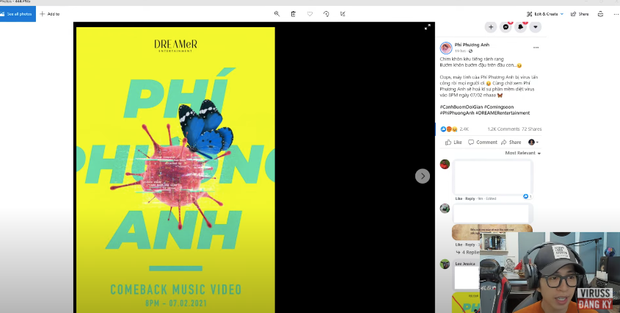 Sau nghi vấn bị cà khịa, ViruSs lên tiếng: Nếu Phí Phương Anh không muốn reaction có thể mail cho tôi - Ảnh 5.