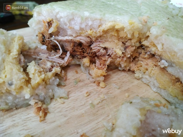 Hồi hộp ăn thử bánh chưng nhân cá kho làng Vũ Đại: Giá 80k/cái, nhân đủ cả thịt, cá lẫn… xương! - Ảnh 7.