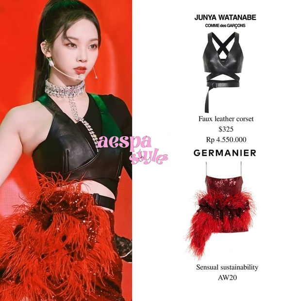 Không chỉ có BLACKPINK, stylist của aespa cũng giỏi “chế” đồ với nhiều pha cắt xẻ thú vị - Ảnh 3.