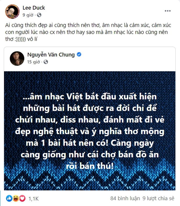 Bình Gold và RichChoi có phản ứng sau bài đăng bức xúc của nhạc sĩ Nguyễn Văn Chung, sắp có bản rap diss các streamer rồi? - Ảnh 2.