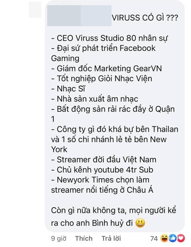 Dân mạng làm 2 bài văn mẫu về sự nghiệp ViruSs, phản dame lại phát ngôn trên cơ của Bình Gold ẩn ý phá huỷ sự nghiệp ai đó - Ảnh 10.